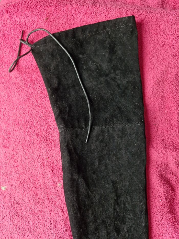 Magnifiques cuissardes à talons style daim - photo numéro 7