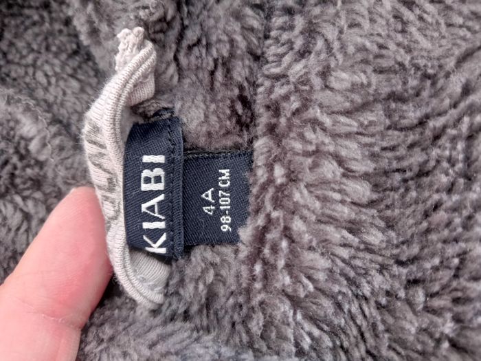 Peignoir gris 4 ans en excellent état - photo numéro 2