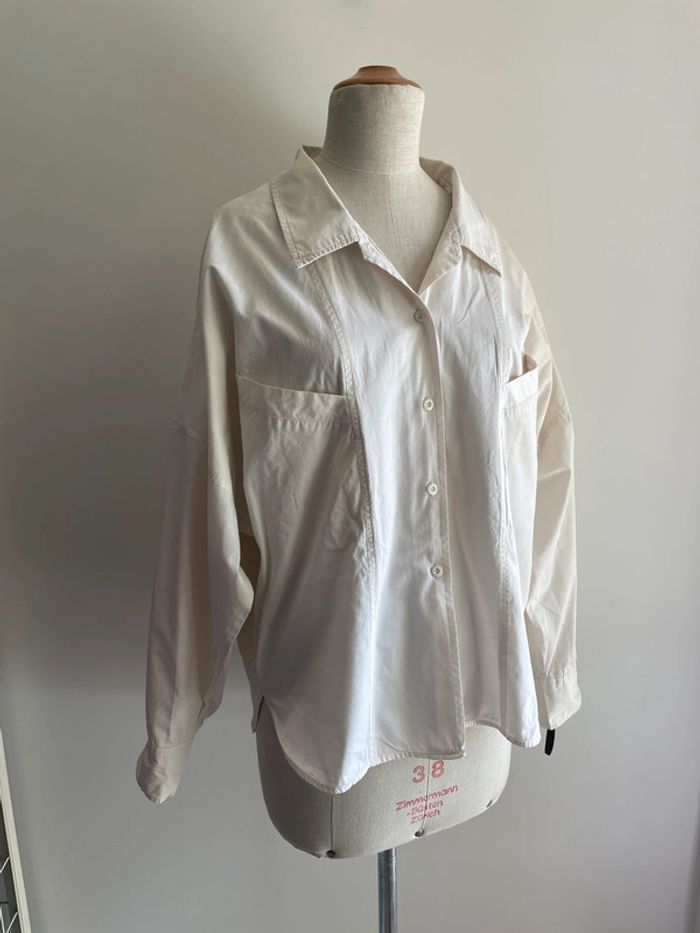 Chemise blanc cassé style vintage Emmanuelle