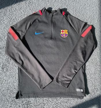 Haut entraînement Nike F.C Barcelone Noir 12-13 ans