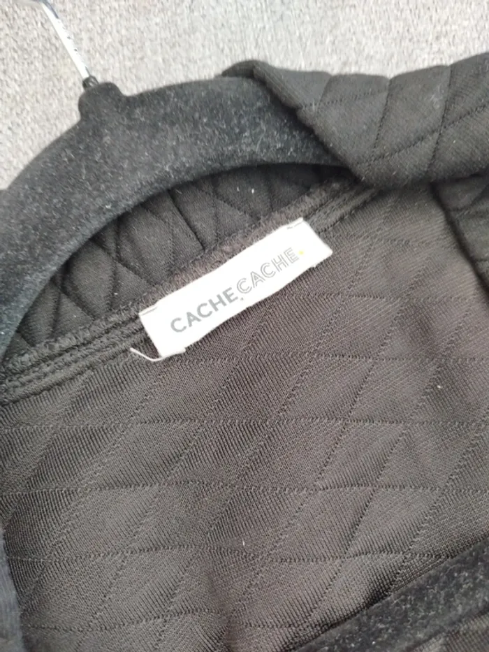 Gilet sans manches noir "Cache-cache" Taille S - photo numéro 7