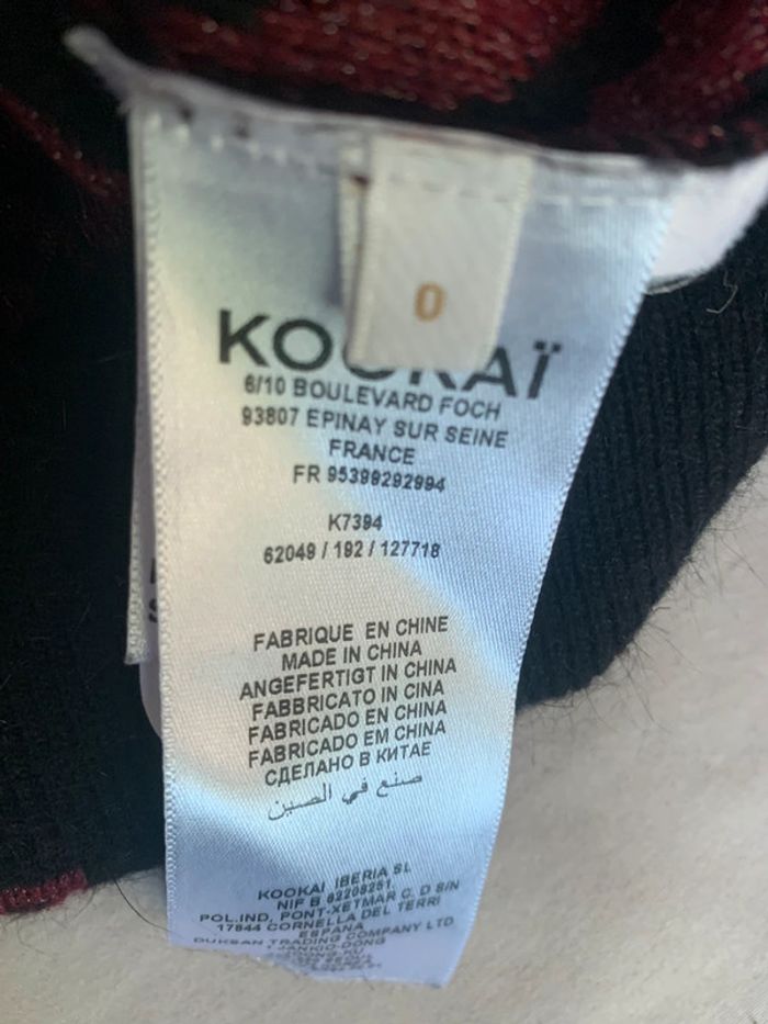 Pull Kookai taille XS bordeaux noir brillant - photo numéro 10