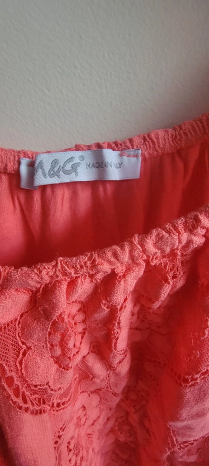 Tunique blouse corail - photo numéro 2