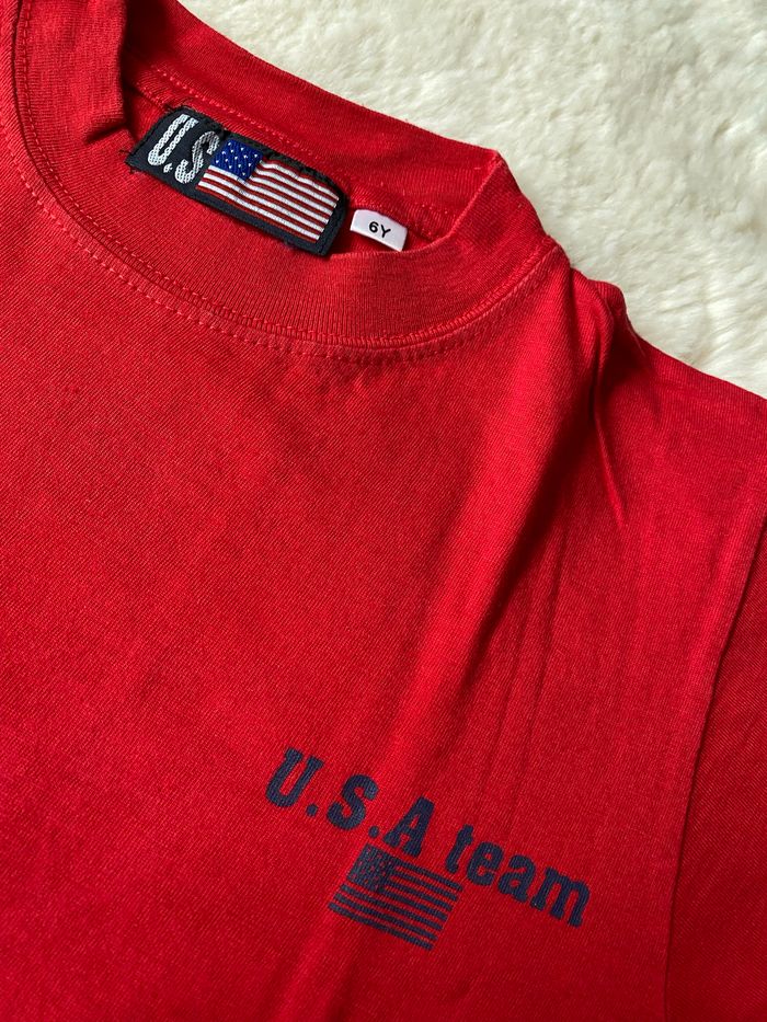 Vintage années 90 T shirt rouge USA Team - photo numéro 2