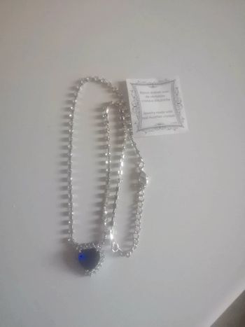 🌸Collier ras de cou cœur orné de cristaux autrichiens Neuf "boutique parisienne" 🌸