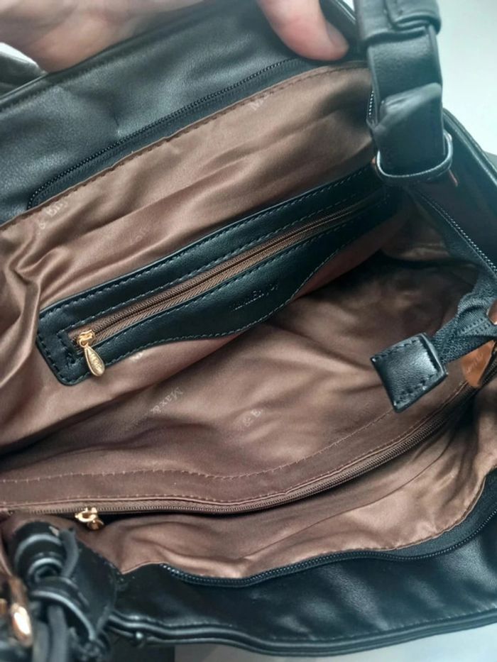 Sac à main Max & Enjoy Noir en similicuir - photo numéro 7