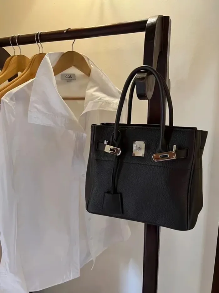 Sac en cuir de vache pleine fleur haute couture