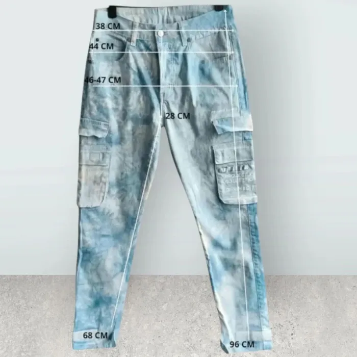 Jean cargo Project X paris ,slim ,taille haute ,texture stretch - photo numéro 8