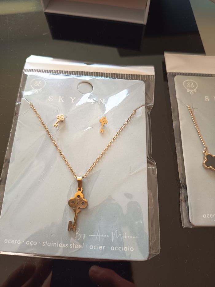 Ensemble collier et boucles d'oreilles - photo numéro 3