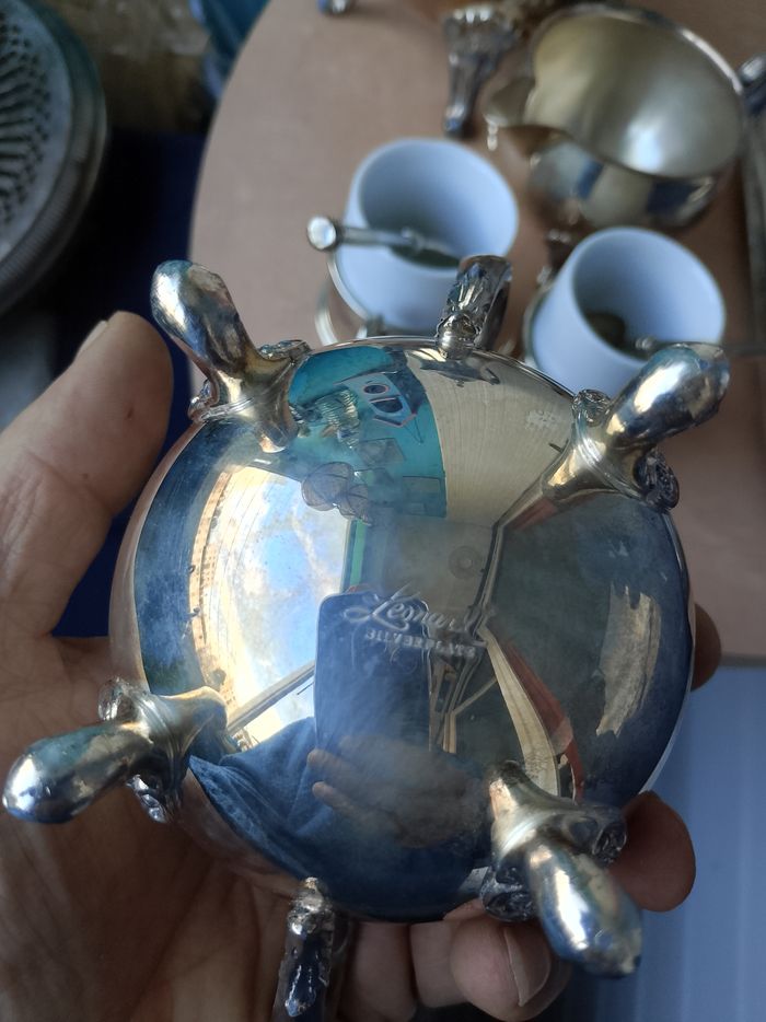 Service à thé/café en métal argenté LÉONARD - photo numéro 4