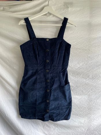 Robe velours S Bershka