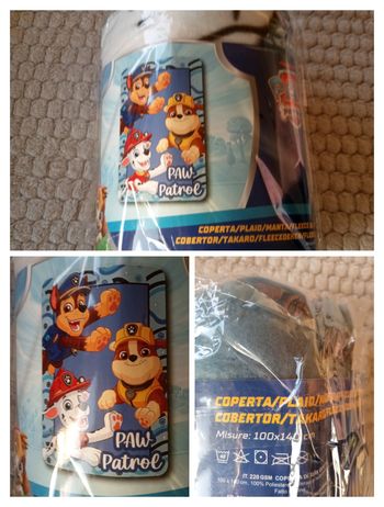 Plaid polaire 100×140 cm Pat patrouille