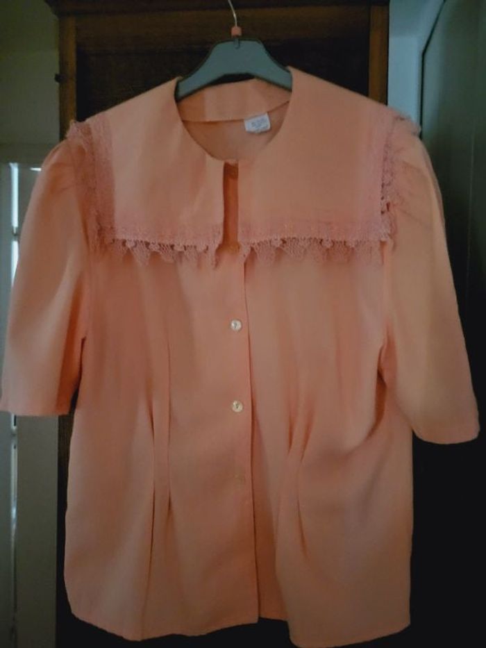 Chemisier peche t 42 viscose