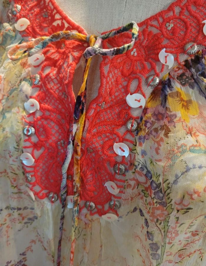 Robe tunique en voile derhy taille m - photo numéro 3