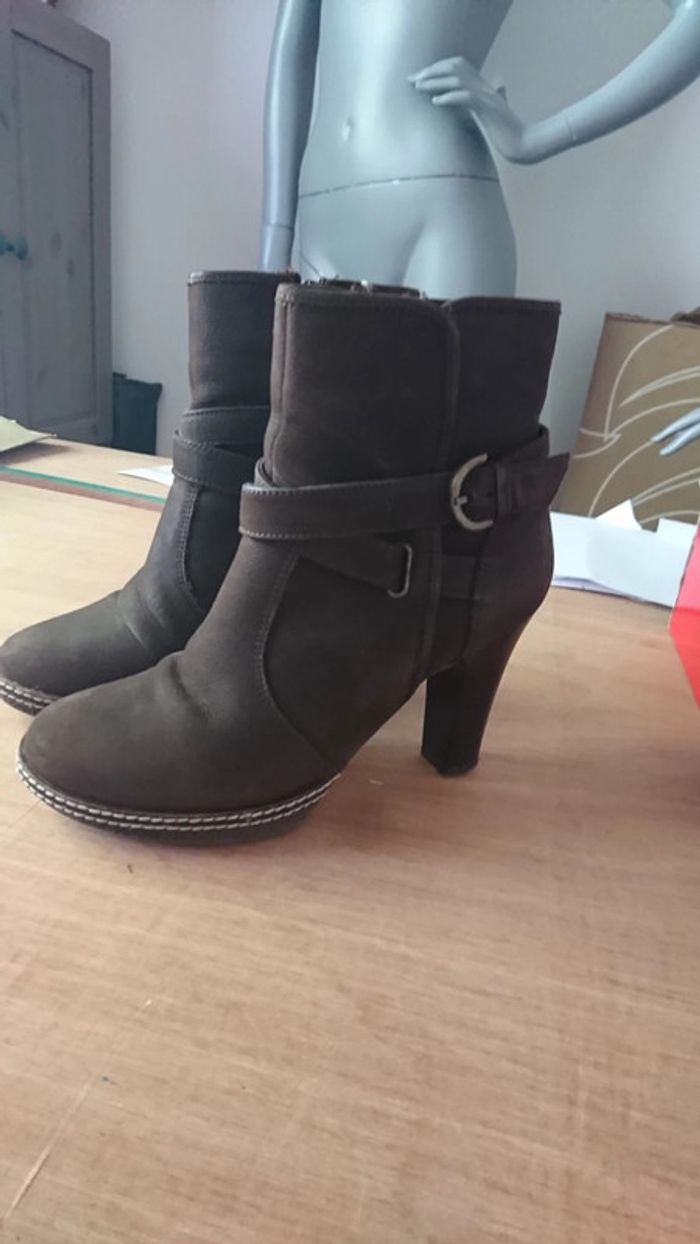 Bottines cuir nafnaf made in France