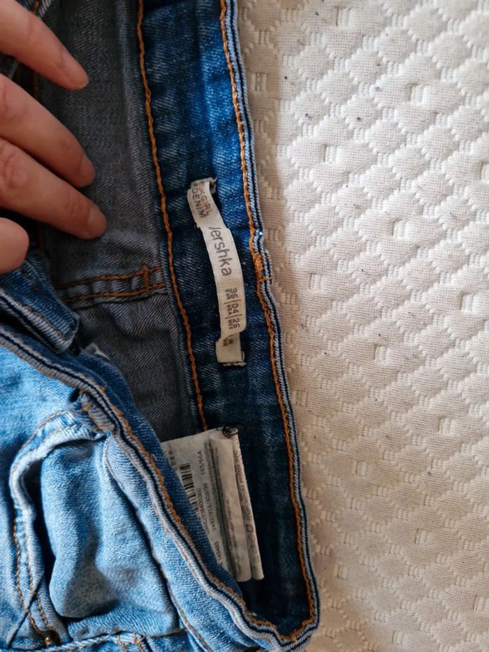 Short en jean fille bershka taille 34 - photo numéro 2