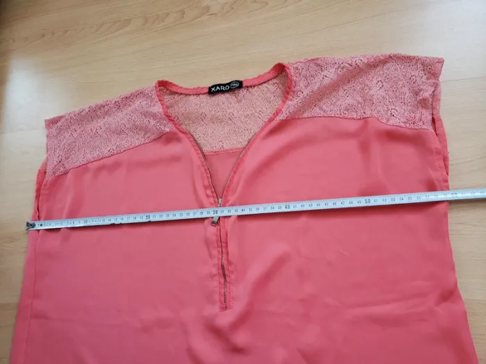 Blouse manches courtes corail - photo numéro 7