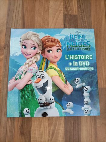 Livre et DVD reine des neiges