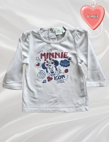 T-shirt haut manches longues fille 6 mois