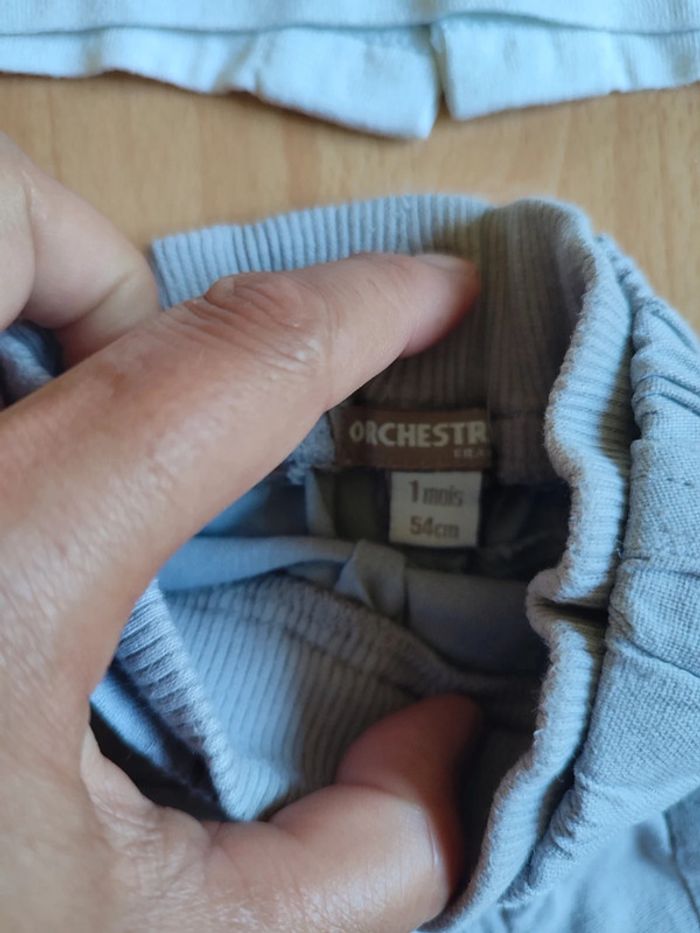 Lot tenue été bermuda + t-shirt manches courtes Orchestra en 1M - photo numéro 4