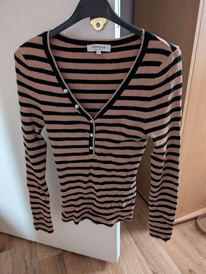 Pull chaussette marinière - photo numéro 2
