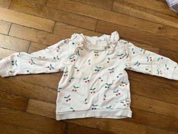 Sweat à motif cerises colorées 36 mois - Bout’chou