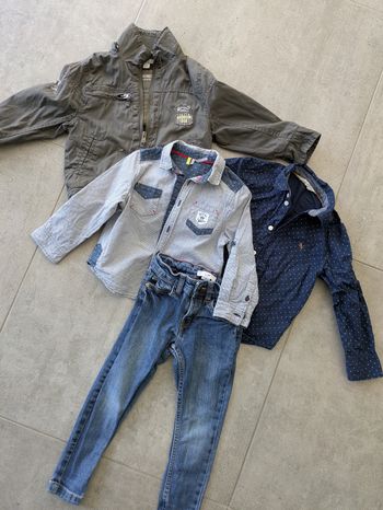 Lot 3 ans chemise jean veste kaki
