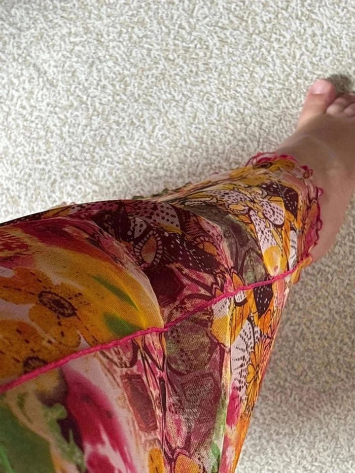 Magnifique jupe colorée taille 50 marque Christian marry • - photo numéro 4