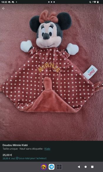 Doudou Minnie Kiabi 