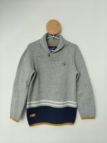 Pull Garçon Sergent Major 7 ans gris Pirate 🩶
