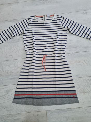 Robe pull marinière 10 ans fille Petit Bateau