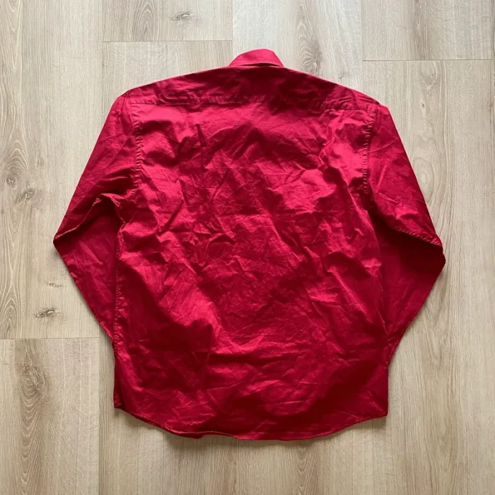 Olly Gan Sport Way of Life Chemise Rouge Homme Logo brodé Ours USA American Bear (Taille L) - photo numéro 7