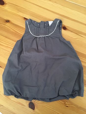 Robe chasuble grise 6 mois