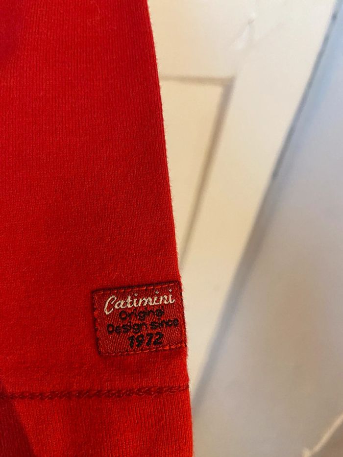 Tee-shirt manches longues rouge Catimini 8 ans - photo numéro 4