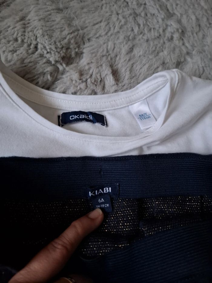 Magnifique ensemble jupe et haut 6 ans 🌺 okaidi / kiabi 🌺 excellent état - photo numéro 7