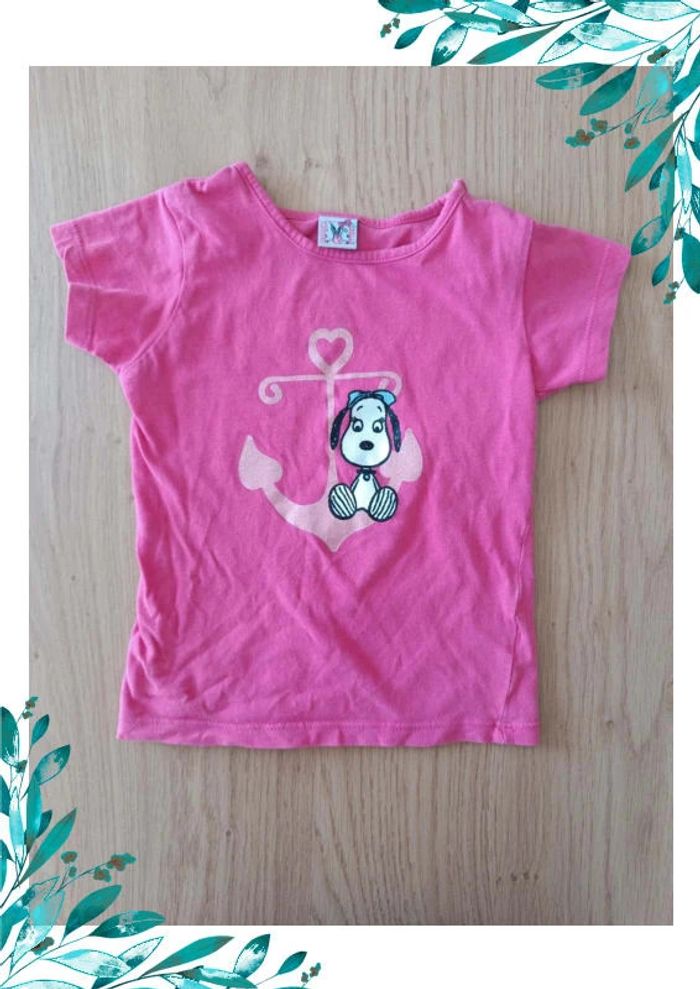 Tee-shirt fille 5 ans Snoopy - photo numéro 2