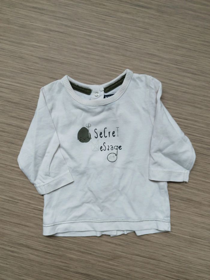 Tee-shirt manches longues garçon taille 3 mois
