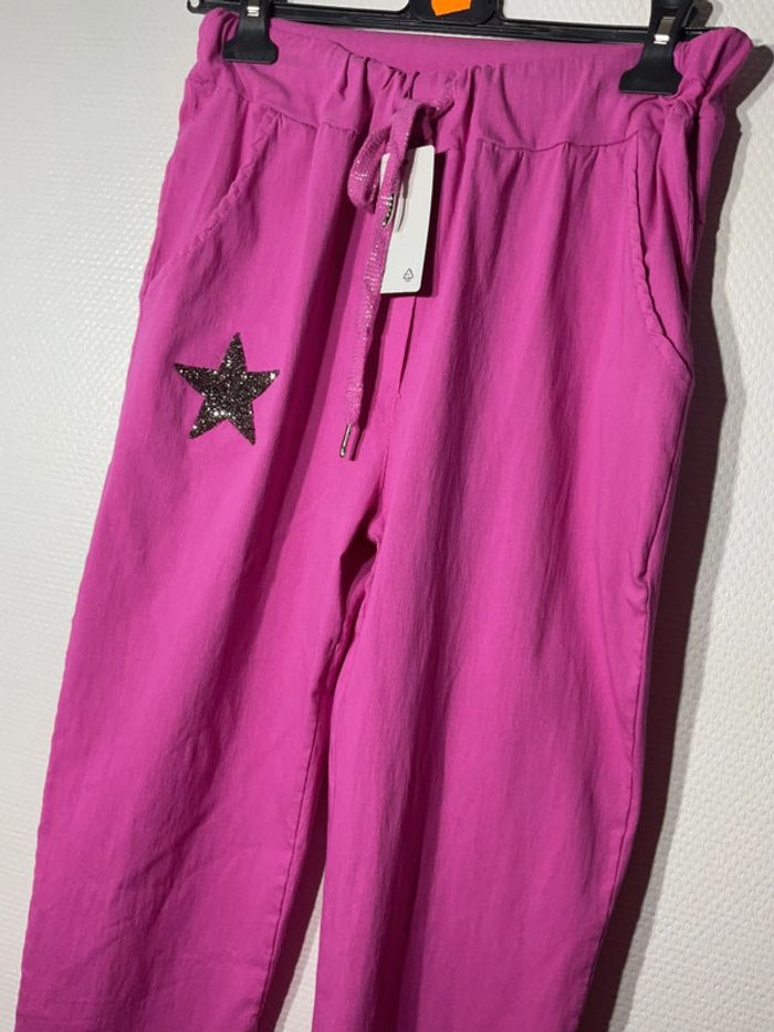 Pantalon magique « étoile » femme taille unique (36-42)- just me- neuf avec étiquette - photo numéro 2