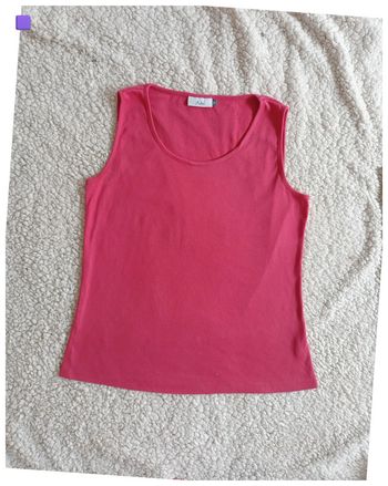 Débardeur rose fuchsia basique Adini - M - style coloré et minimaliste