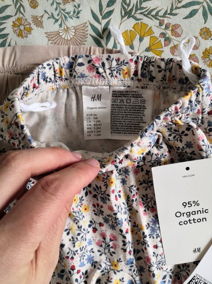 2 leggings H&M 1-2mois - photo numéro 2
