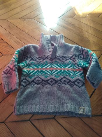 Pull 3 pommes taille 2 ans