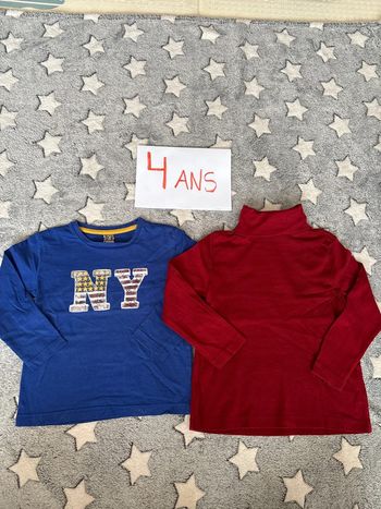 Lot 2 t-shirt manches longues