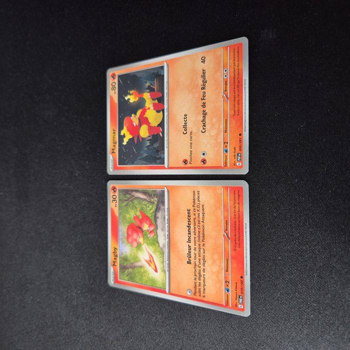 Cartes Pokemon : Famille Magmar - Destinées de Paldea
