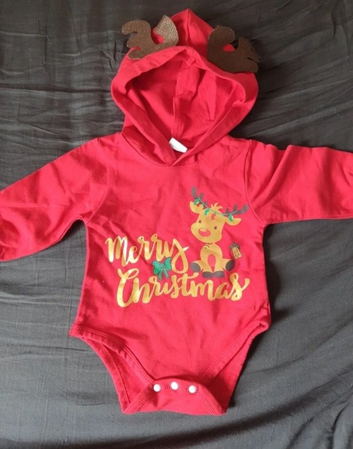 Body 0-3 mois mixte Noël - photo numéro 2