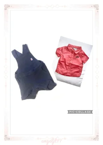 Ensemble salopette chemise Tape à l’oeil