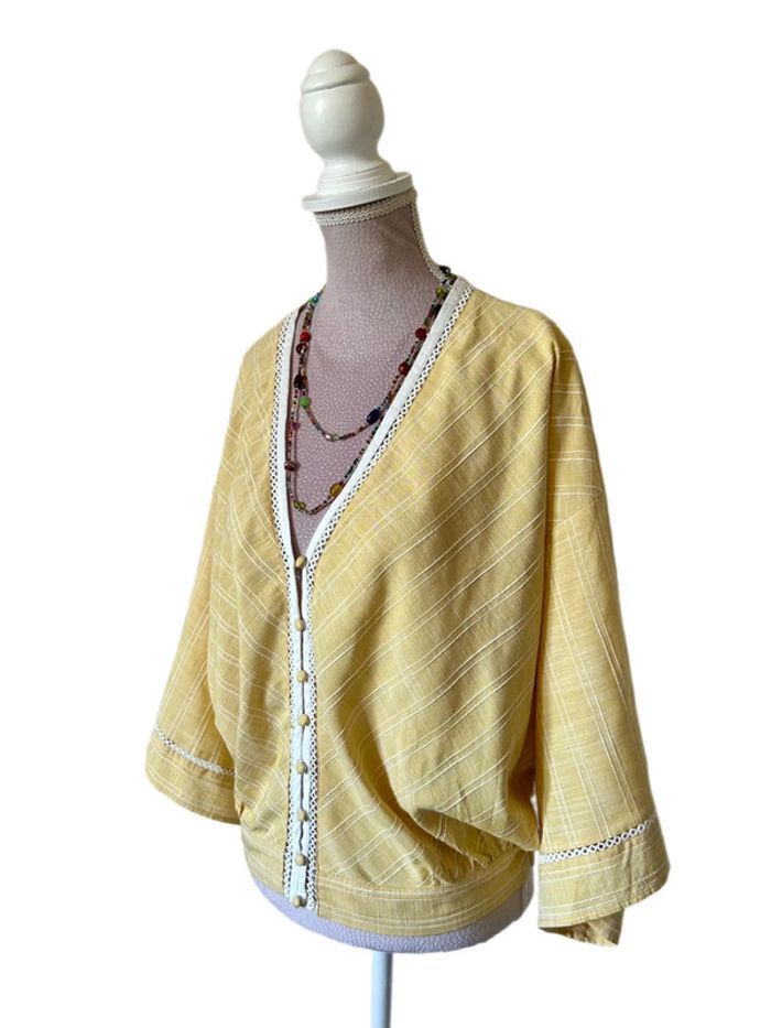 💛🌿Blouse bohème chic jaune pastel Lovestitch Made in India Pastel Boho Blouse🌿💛 - photo numéro 4