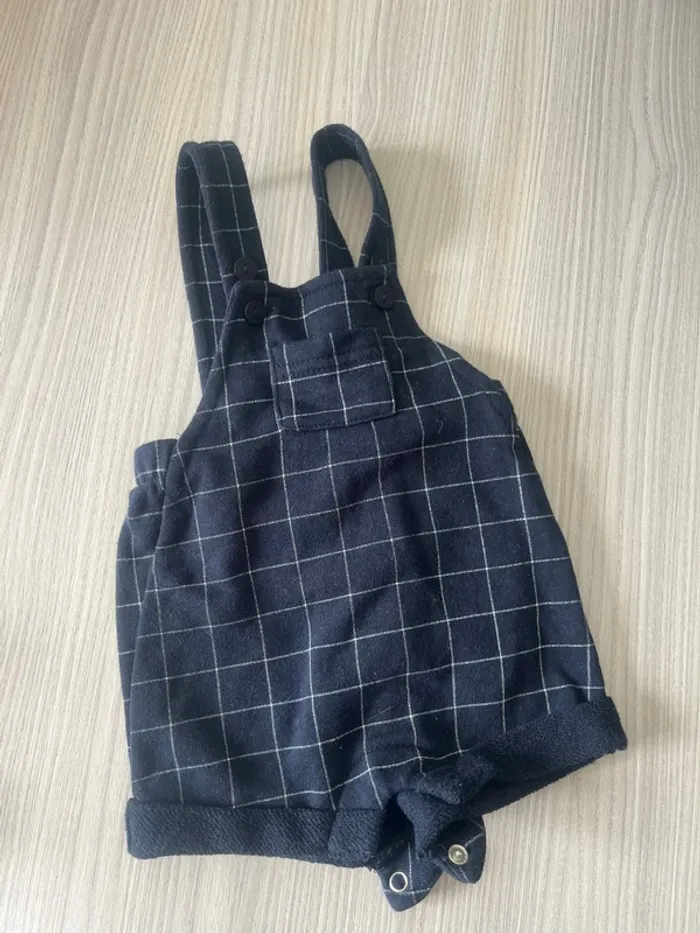 Salopette short garçon 3 mois