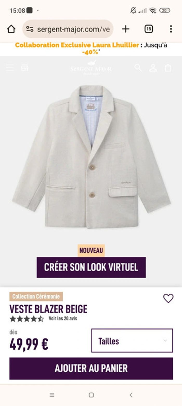 Veste cérémonie - photo numéro 3