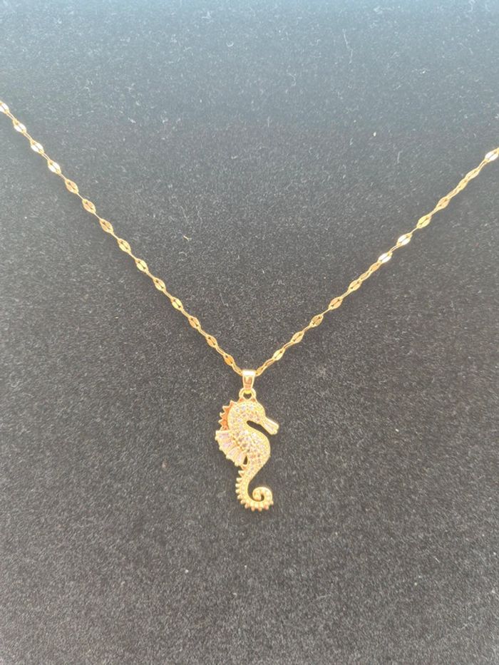 Collier hyppocampe en acier - photo numéro 3