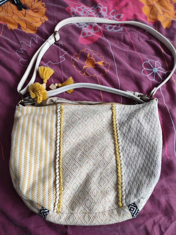 Sac mandoline crème jaune